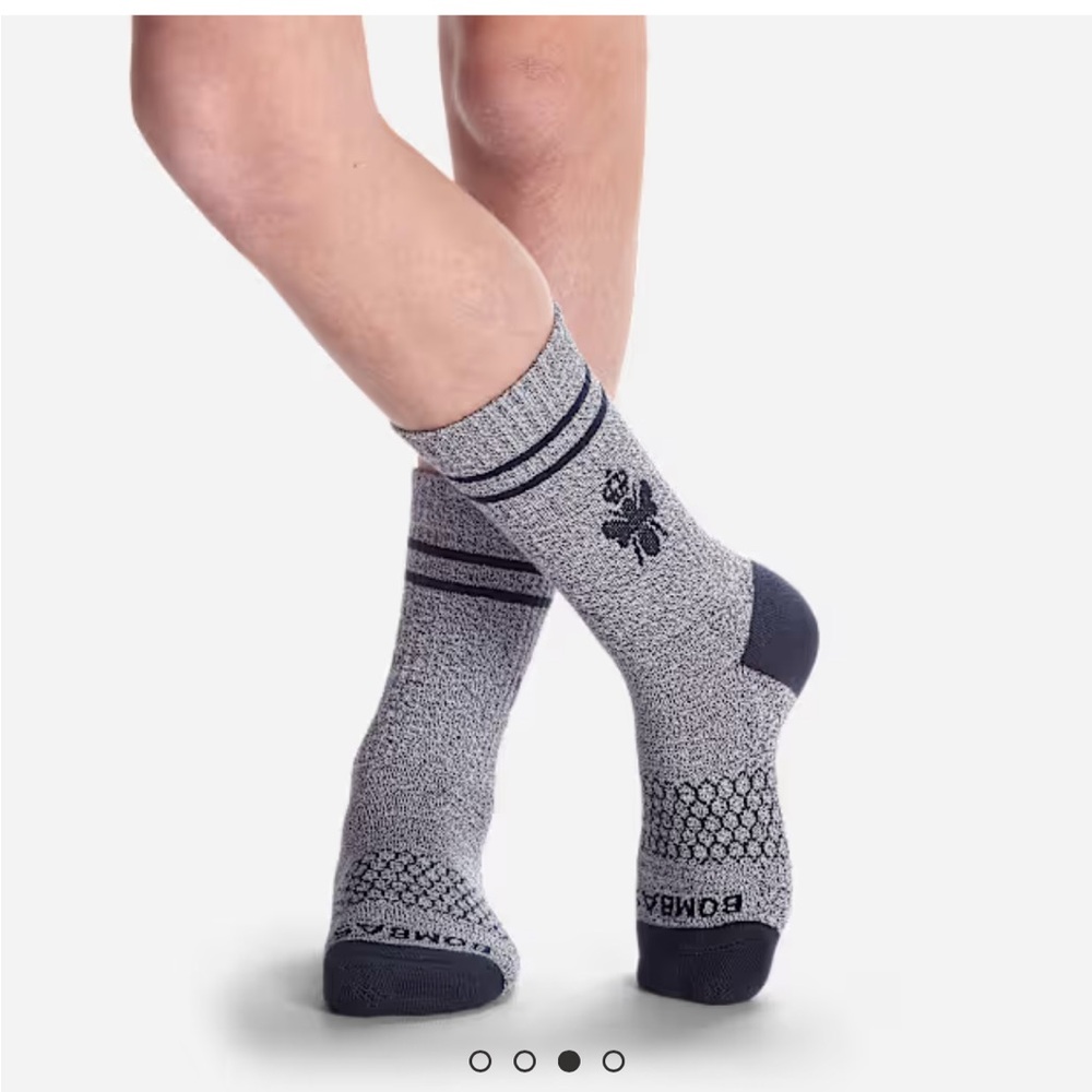 NWT 2 Pairs of Bombas Youth Originals Calf Socks.